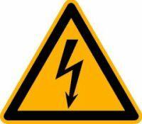 Produktbild Magni Warnschild Folie SL 50 mm Warnung vor gefährlicher elektrischer Spannung 500Stk.pro Rolle