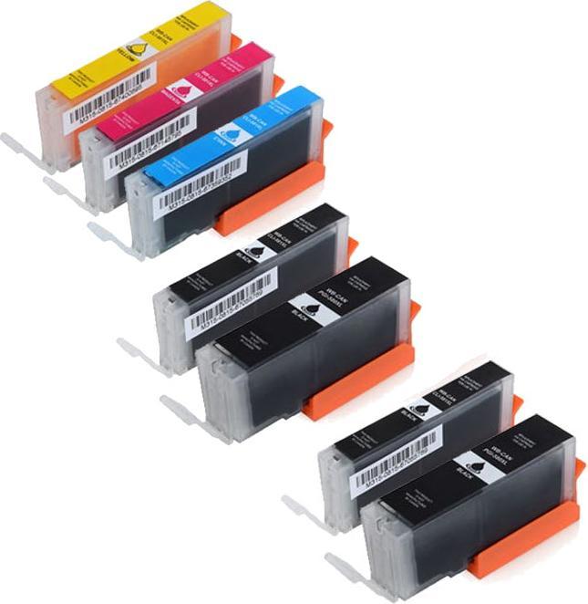 Actual product image Hermex Compatible Canon Pixma TR8550 cartridges (M, C, FC, Y, PGBK)