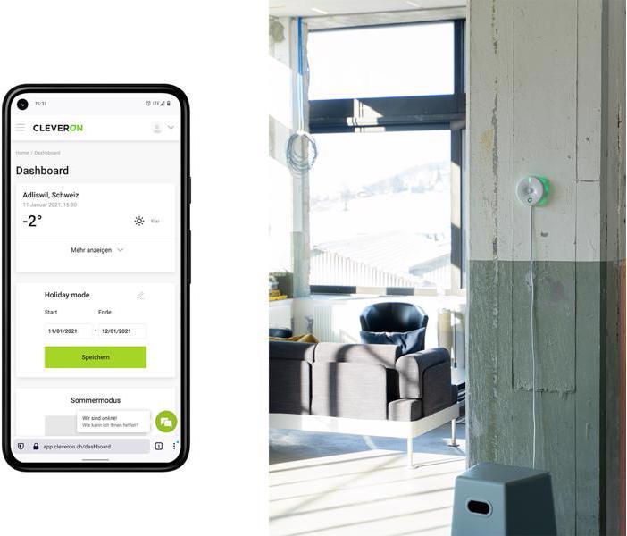 Produktbild Cleveron CLEVER Sense CO2-Messgerät mit WLAN und App