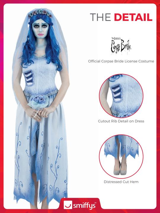 Produktbild Smiffys Corpse Bride Emily Kostüm (M)
