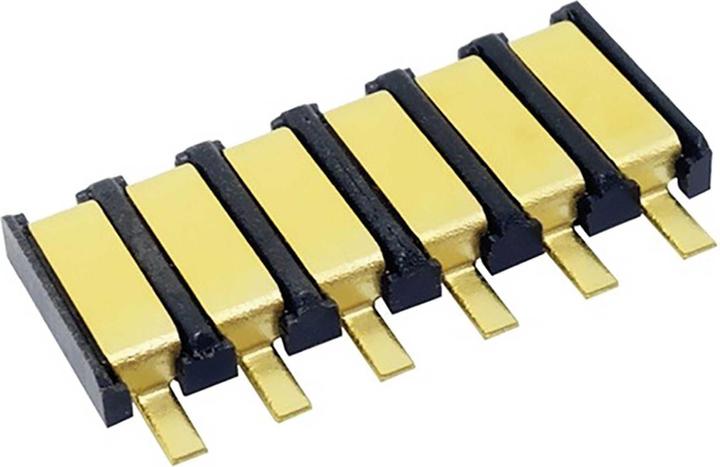 Actual product image Planet-Hobby spring contact 6-pole (contact plate) 15x6mm 3pcs.