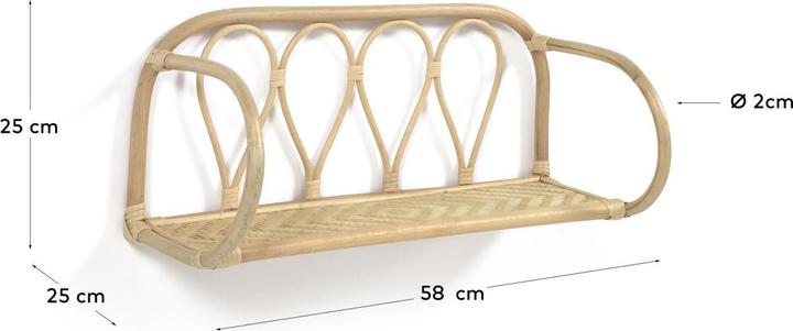 Image du produit Kave Home Nyarai (58 x 25 x 25 cm)
