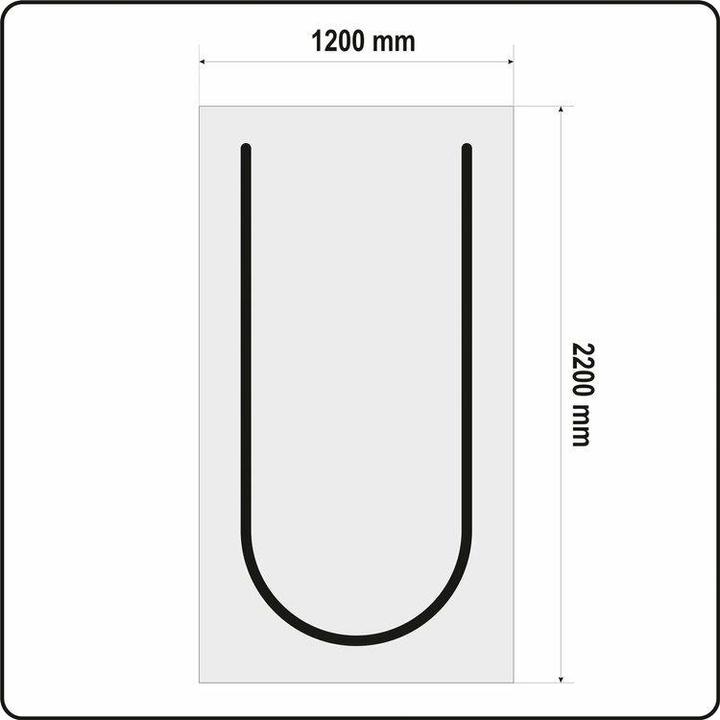 Immagine prodotto Toya Porta antipolvere Tenda antipolvere Blocco dello sporco Porta antipolvere Tipo U 217 x 117 cm (240 mm)