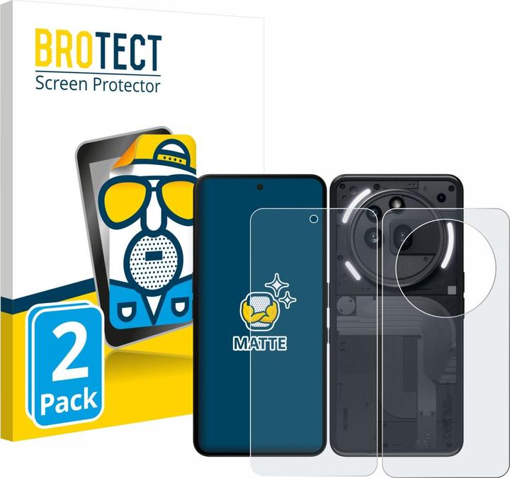 Produktbild BROTECT Entspiegelungsfolie Displayschutz Displayschutzfolie Folie Matt (2 Stück, Nothing Phone (3a) Pro)