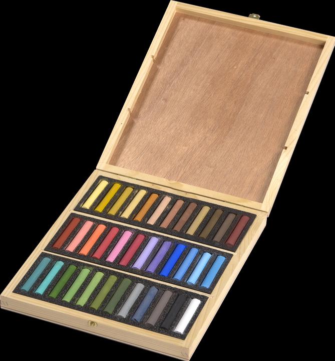 Actual product image BlockX Coffret bois 72 Pastels - Paysage - Cadmium clair (78 x)
