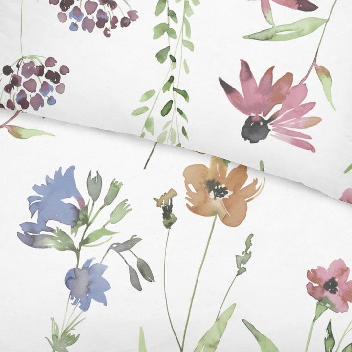 Produktbild Dormisette Mako-Satin Bettwäsche Blumen bunt