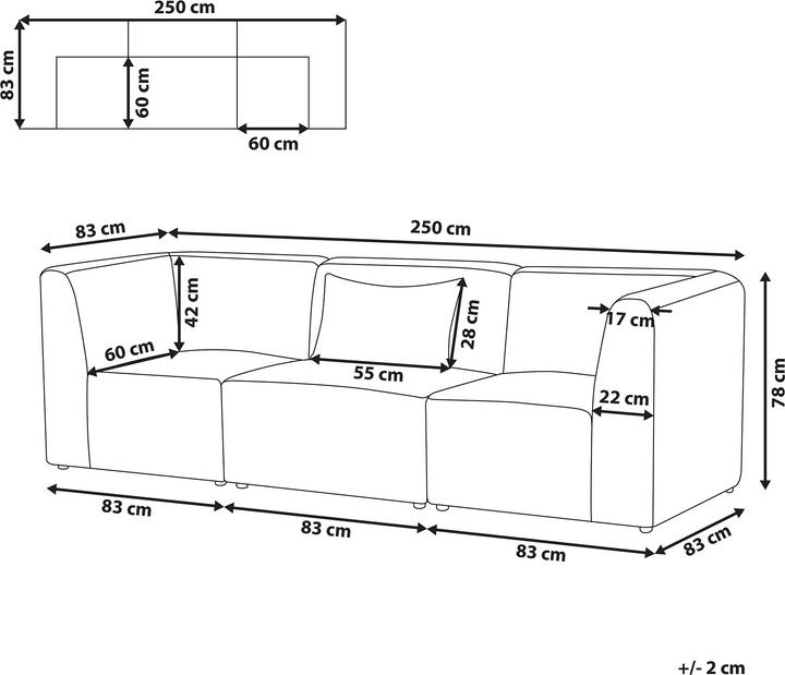 Produktbild Beliani Lemvig (Modular Sofa)