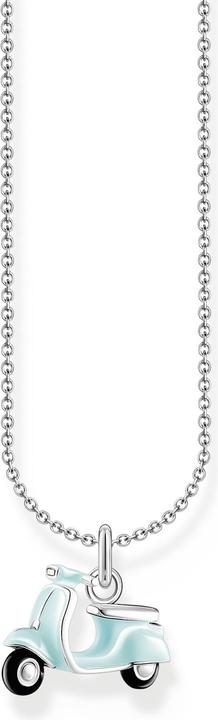 Actual product image Thomas Sabo Necklace with mint-coloured silver scooter pendant (925 silver, Enamel, 38 - 45 cm)
