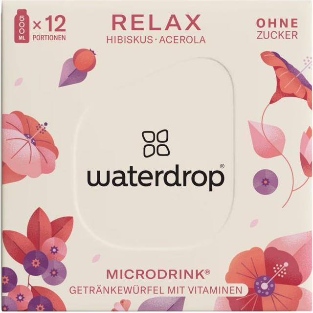 Produktbild Waterdrop Microdrink Relax (Hibiskus, Acerola, 12 x)