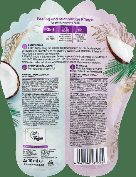Produktbild dm Balea Fusspeeling & Fussmaske Set (Fussmaske, 10 ml)