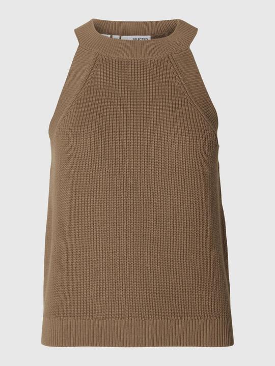 Actual product image Selected Femme Knitted halterneck top (XL)