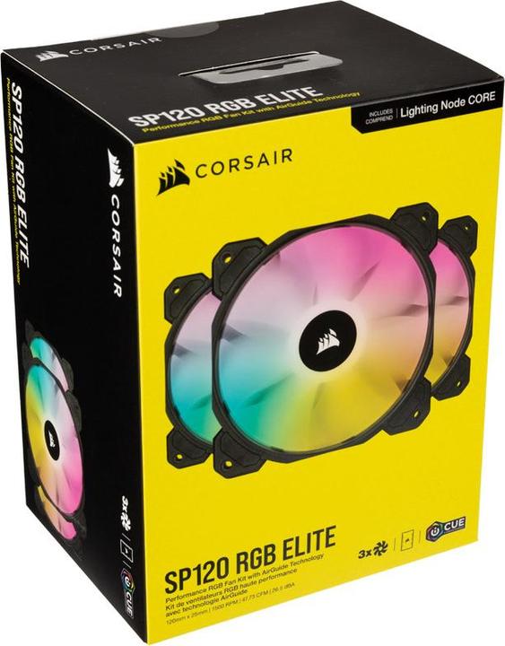 Actual product image Corsair SP120 RGB Elite (120 mm, 3 x)