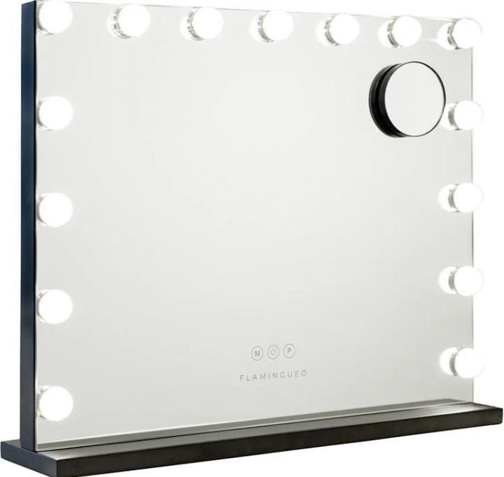 Produktbild TOP XL Schminkspiegel Schwarz (58 x 46 x 12 cm)