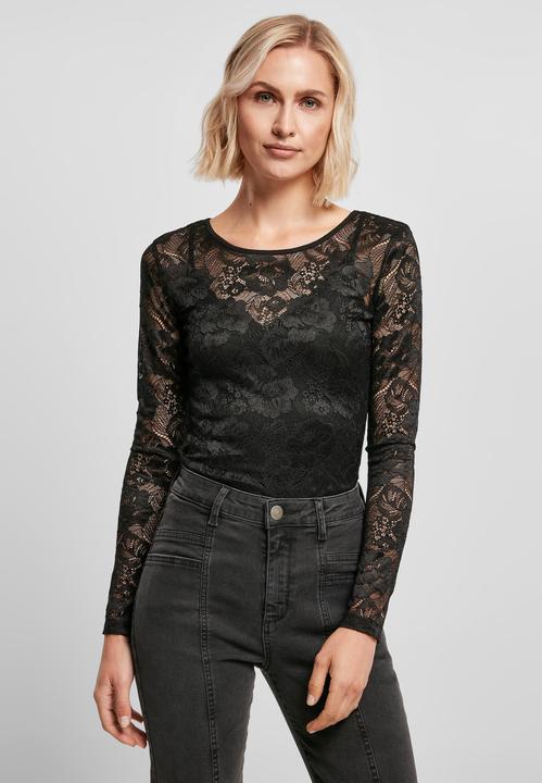 Actual product image Urban Classics Ladies Lace Longsleeve Body (S)