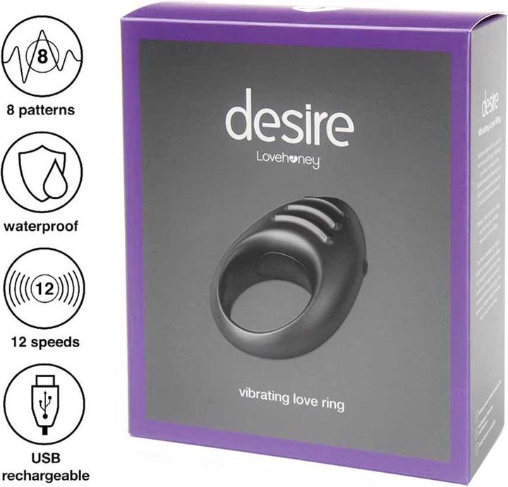 Image du produit Lovehoney Anneau sexuel vibrant rechargeable de luxe