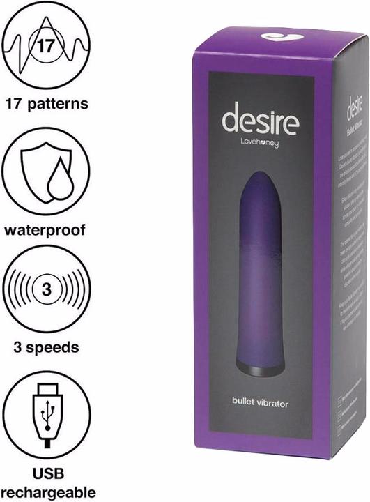 Image du produit Lovehoney Vibromasseur Bullet de luxe rechargeable