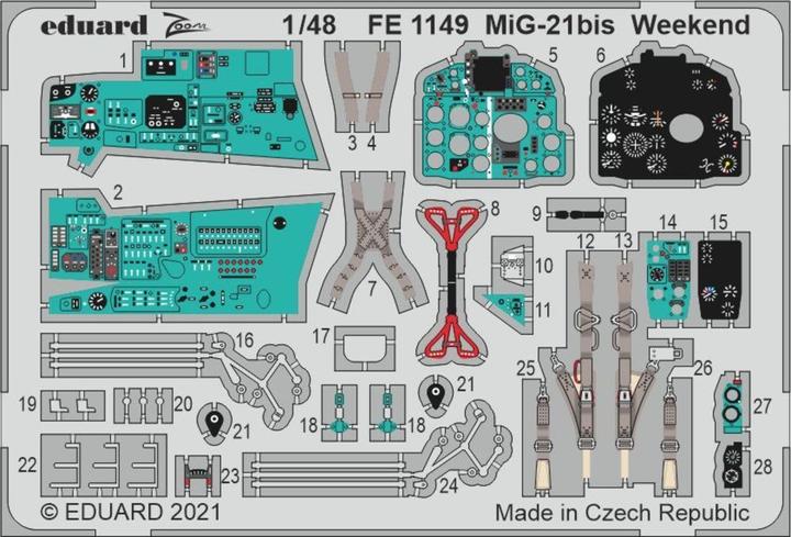 Immagine prodotto Eduard MiG-21bis Weekend 1/48 per