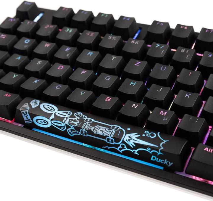 Produktbild Ducky ONE 2 Backlit PBT Gaming Tastatur, MX-Nature-White, RGB LED (DE, Kabelgebunden)