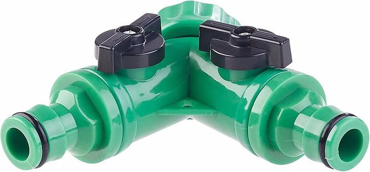 Produktbild Royal Gardineer 2-Wege-Wasserhahn-Adapter mit 2 Ventilen, 3er-Set (50.80 mm)