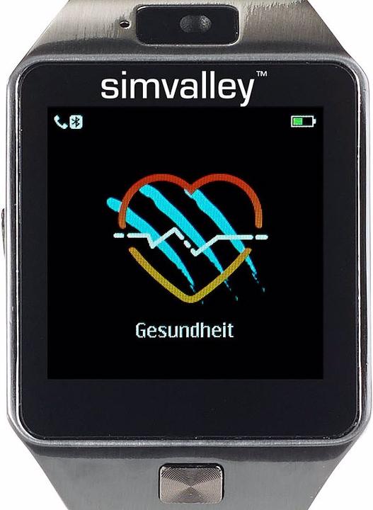 Produktbild Simvalley Handy-Uhr & Smartwatch mit Kamera