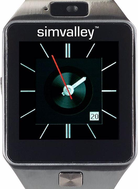 Produktbild Simvalley Handy-Uhr & Smartwatch mit Kamera