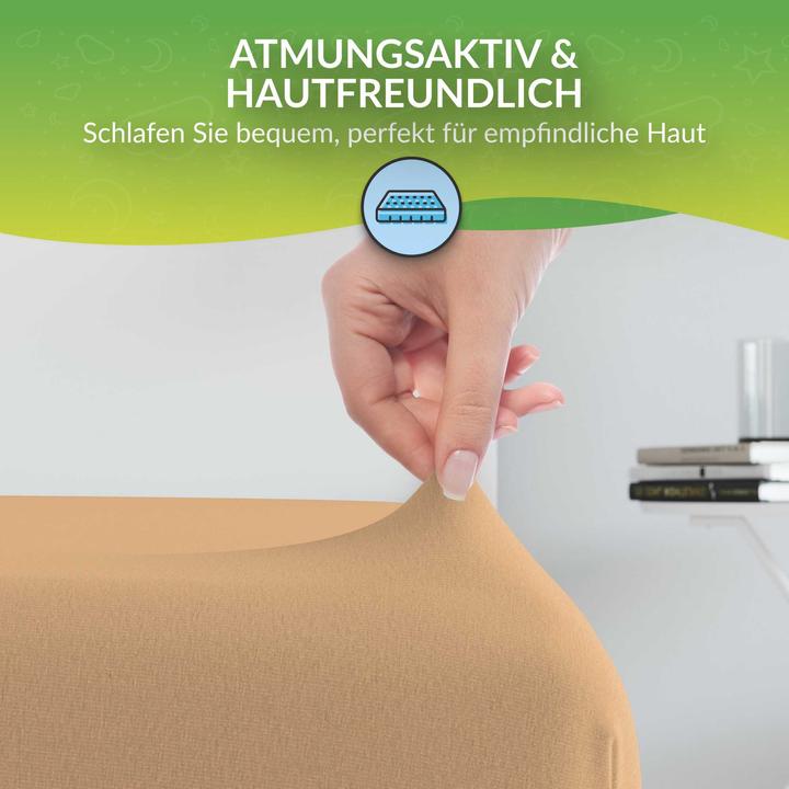 Produktbild Etérea Microfaser Jersey Spannbettlaken (100 x 200 cm, 90 x 200 cm)
