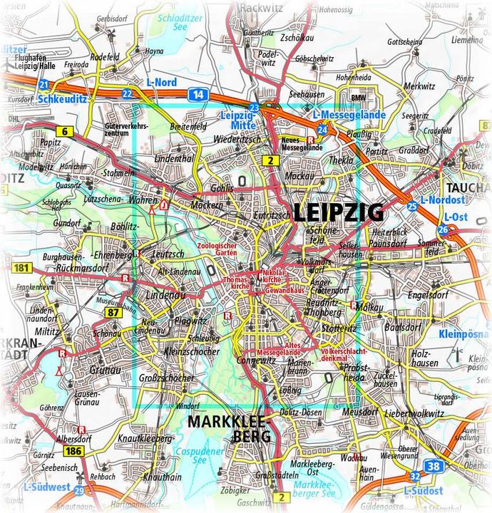 Actual product image PublicPress.1232 City map Leipzig large
