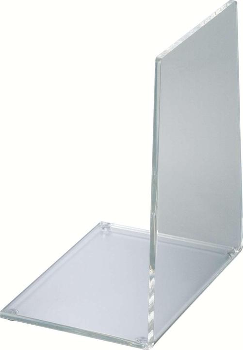 Actual product image Maul Acrylic bookend, crystal clear, thickness: 4 mm Dimensions: (W)93 x (D)136 x (H)158 mm, incl.
