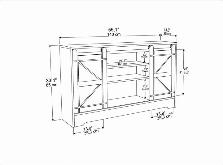 Immagine prodotto Kalune Design Lolia (140 x 35 x 85 cm)