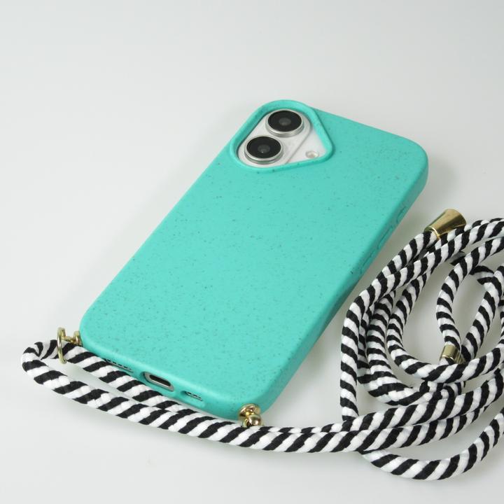 Actual product image PhoneLook Coque Bio Eco-Friendly nature avec cordon collier Turquoise (Apple iPhone 16)