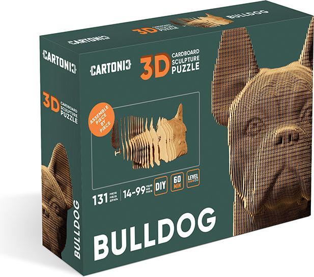 Actual product image Cartonic Bulldog - 3D cardboard model