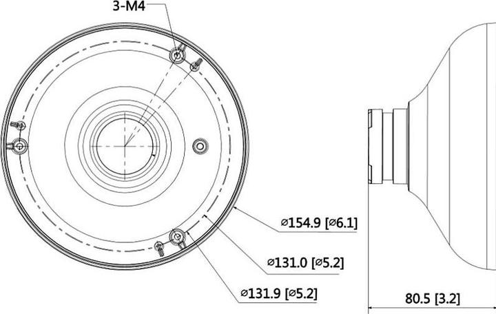 Actual product image Dahua PFA105 Suspension adapter