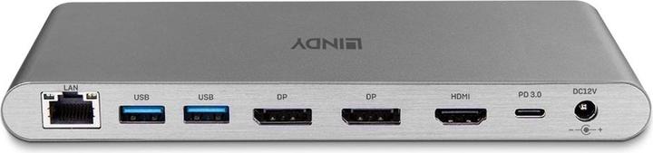 Actual product image Lindy USB 3.2 Type C Laptop Docking Station (USB-C, 3 Ports)