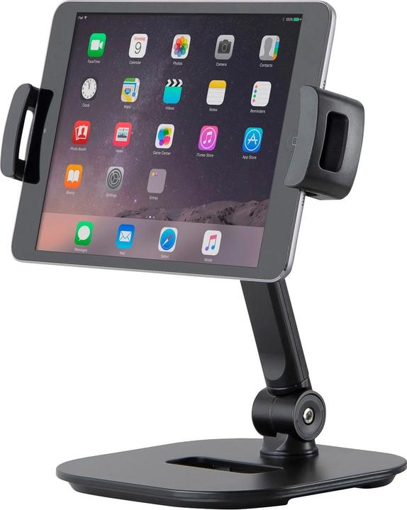 Actual product image K&M KOENIG & MEYER smartphone and tablet table stand (clamping width 130 - 224mm | 360° rotatable | (Tripod smartphone holder)