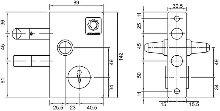 Image du produit Jdc Serrures de grille (1 pcs)