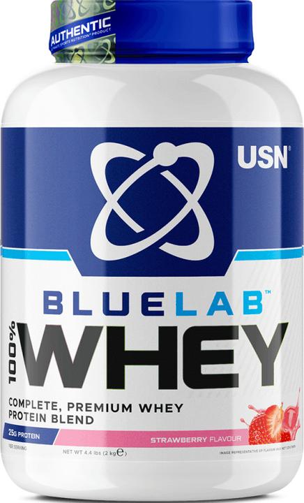 Actual product image USN Blue Lab 100% Whey Protein (Strawberry, 1 pcs., 2000 g)
