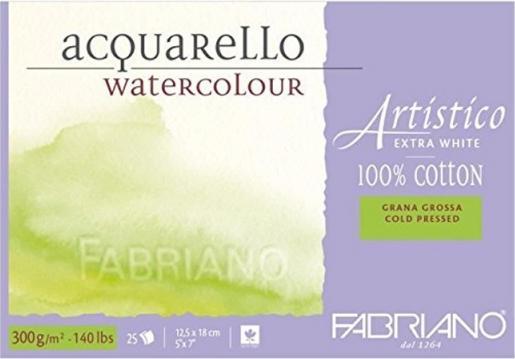 Produktbild Fabriano Aquarellblock Artistico Extra White (Harter Einband)