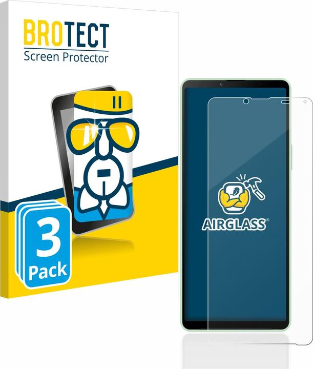Actual product image BROTECT AirGlass Glass (3 Piece, Sony Xperia 10 V)