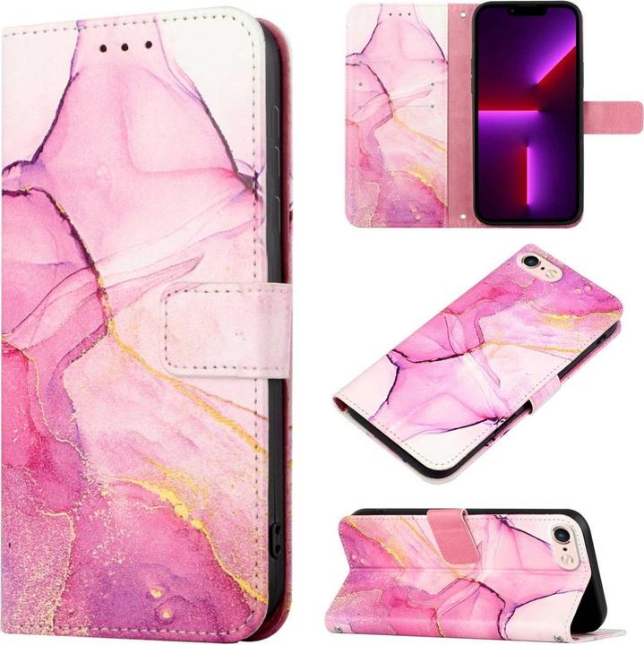 Produktbild König Design Hülle Handy Schutz für Apple iPhone SE 2022 Case Cover Tasche Wallet 360 Grad (Apple iPhone 7)