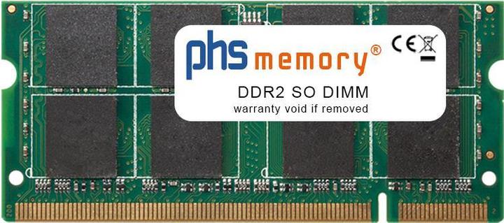 Actual product image PHS-memory 2GB RAM memory DDR2 SO DIMM 800MHz PC2-6400S 200 Pin DIMM 1.8 Volt