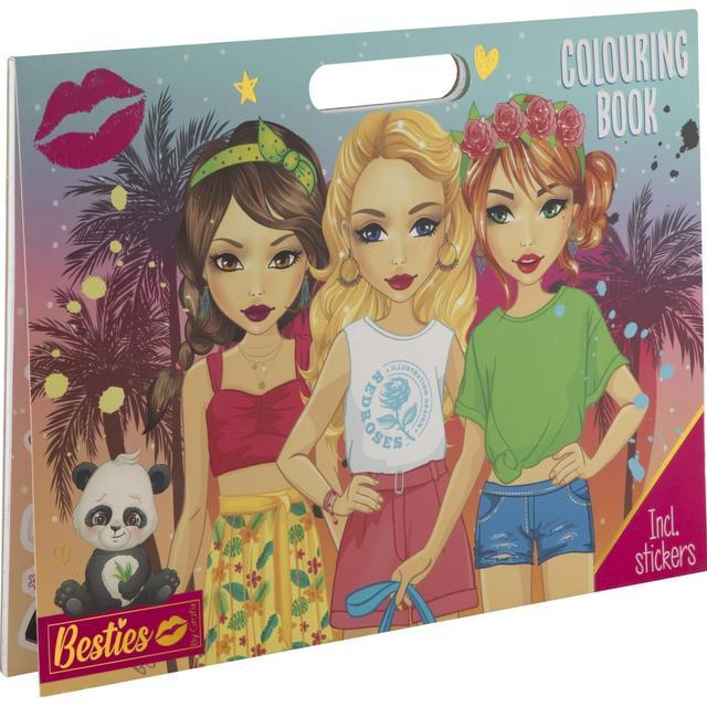 Produktbild Grafix Besties Malbuch mit Aufklebern, 25 Malseiten