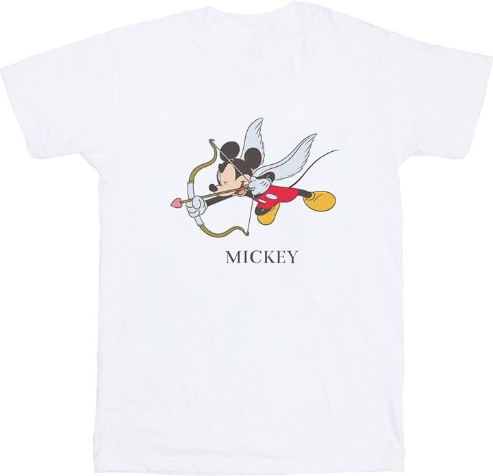 Actual product image Disney Mens Mickey Mouse Love Cherub T-Shirt (4XL)