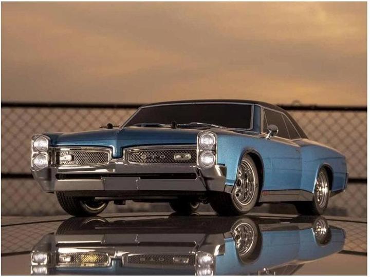 Actual product image Kyosho Production car Fazer MK2 1967 Pontiac GTO Tyrol Blue 1:10, ARTR (RTR Ready-to-Run)
