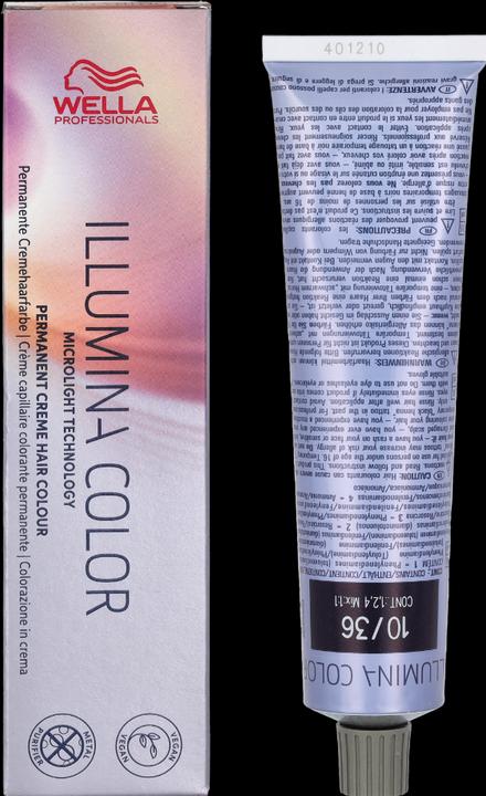 Actual product image Wella Illumina Color (10/36 Light blonde gold-violet)
