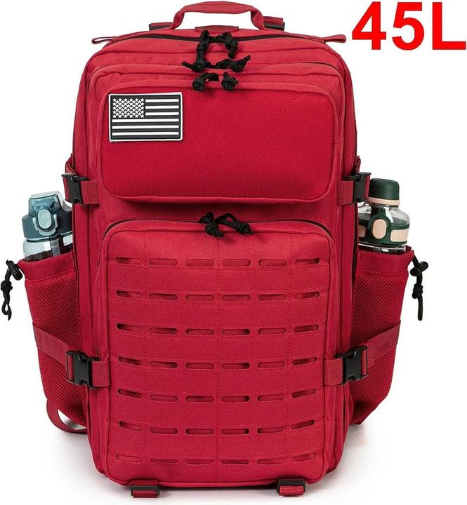 Only-Bags.Store Taktischer Rucksack Outdoor Survival Bug Out Bag kleiner Schulrucksack Hking mit Getränkehalter (25 l)