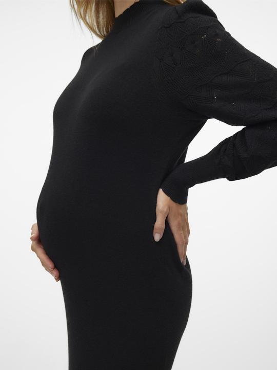 Immagine prodotto Vero Moda Maternity Vestibilità aderente Scollo alto con maniche a palloncino Abito midi Abito in maglia (XS)