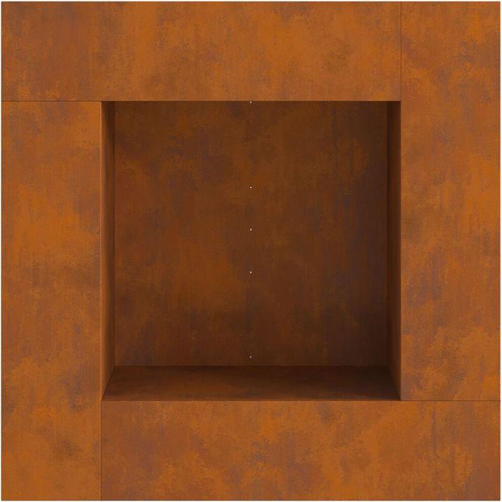 Immagine prodotto VidaXL Focolare quadrato 80x80x40 cm Acciaio resistente alle intemperie (80 cm)