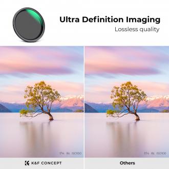 Actual product image K&F Concept Grauer einstellbarer Magnetfilter Nano-X MRC Fader ND2-32 - 82 mm (82 mm, Neutral density filter)