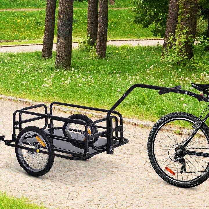 Actual product image Homcom Fahrradanhänger feste Bodenplatte