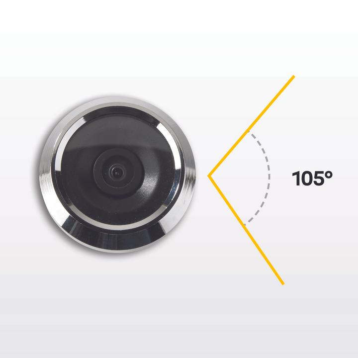 Actual product image Yale Digital door viewer DDV 500, 3.2" display, silver (Digital)